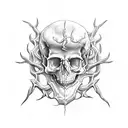 Scorpions Skull tattoo design idea