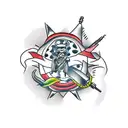 dagger tattoo design idea