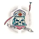 dagger tattoo design idea