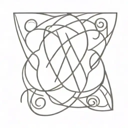 karma symbol tattoo design idea