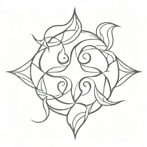 karma symbol tattoo design idea