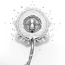 name Destiny , dandelion , libra tattoo design idea