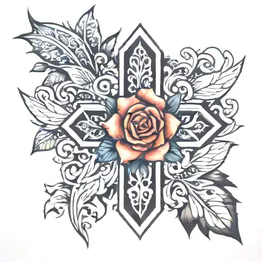Savannah Marie cross tattoo tattoo design idea