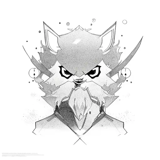 Combine elements from Solo Leveling anime in a minimalist design tattoo design idea