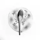 drumstick tattoo design idea