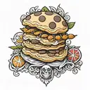 cookie tattoo design idea