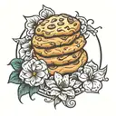 cookie tattoo design idea