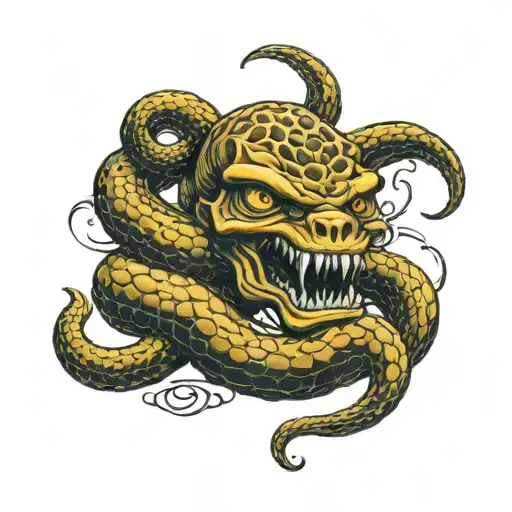 Dont Tread On Me tattoo design idea