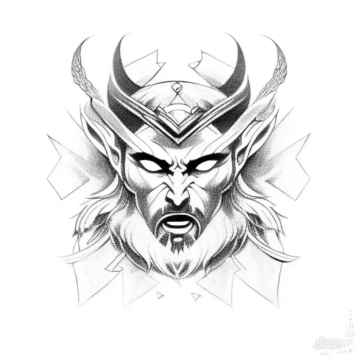 norse gods tattoo design idea