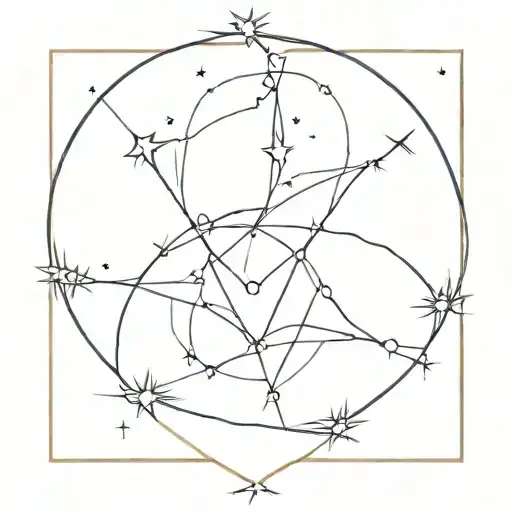 almost partner, incomplete love, heart, care, universe, stars, thorns, sparkle tattoo design idea