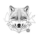 baby wolf named Luca  tattoo design idea