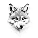 baby wolf named Luca  tattoo design idea