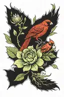 magnolia poppy cactus succulent cardinal bird cockatiel bird salamander reptile frog box turtle tattoo design idea