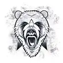 angry Bear tattoo design idea