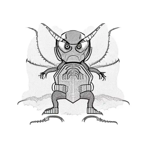 tyrannosaurus wearing a Spider-Man costume,standing on a monster truck tattoo design idea