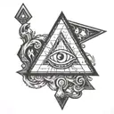 Bill Cipher from Gravity Falls tattoo design idea