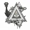 Bill Cipher from Gravity Falls tattoo design idea