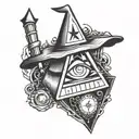 Bill Cipher from Gravity Falls tattoo design idea