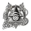 Bill Cipher from Gravity Falls in Gothic Realism Style and tattoo design idea