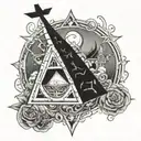 Bill Cipher from Gravity Falls in Gothic Realism Style and tattoo design idea