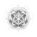 fullmetal alchemist alchemy circle with aquarius symbol centred tattoo design idea