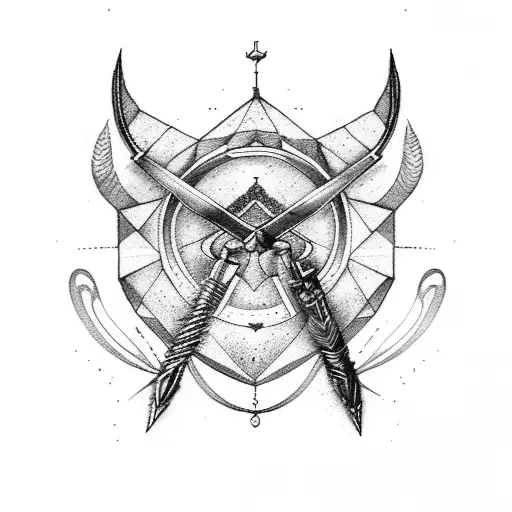 Sagittarius  tattoo design idea