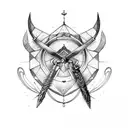 Sagittarius  tattoo design idea