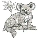 koala f tattoo design idea