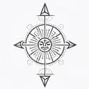 celestial warlock tattoo design idea