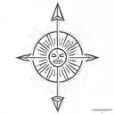 celestial warlock tattoo design idea