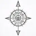 celestial warlock tattoo design idea