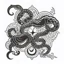 feminine design incorporating Scorpio Libra and cancer zodiac sign tattoo design idea