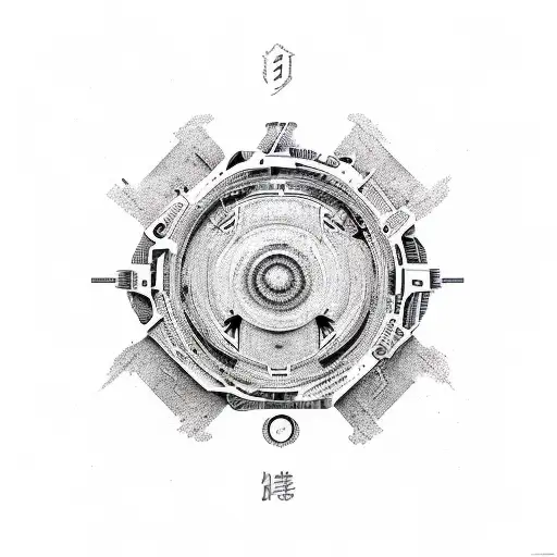 yin yang reverse tattoo design idea