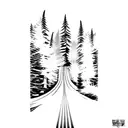 robert frost road less traveled tattoo design idea