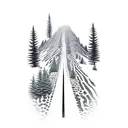 robert frost road less traveled tattoo design idea