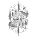 robert frost road less traveled tattoo design idea