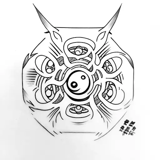 Mangekyō Sharingan tattoo design idea