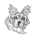 beagle tattoo design idea