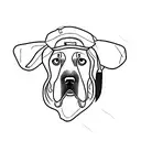 beagle tattoo design idea