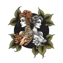 create a unique and creative tattoo compiling aries and virgo both tattoo design idea