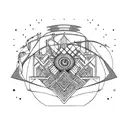 great gatsby and the green light tattoo design idea