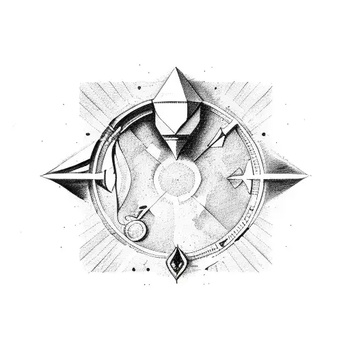 Sagittarius tattoo design idea