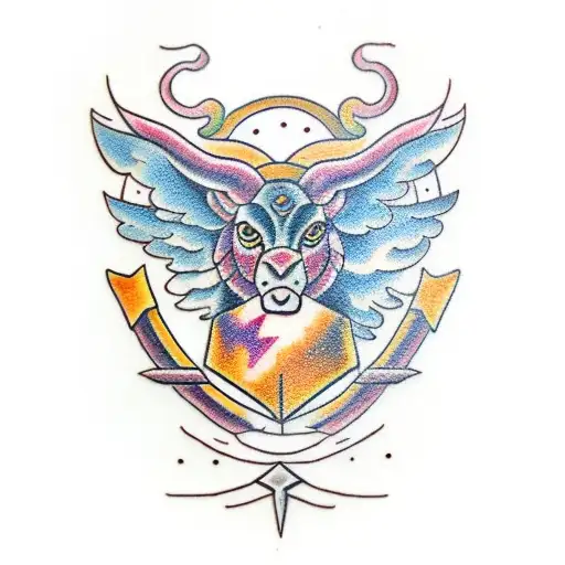 Sagittarius tattoo design idea