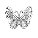 butterfly disappearing tattoo design idea
