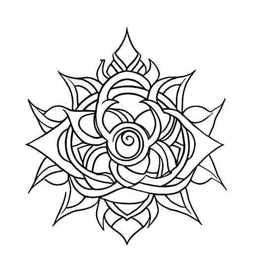 Avatar the Last Airbender Lotus tattoo design idea