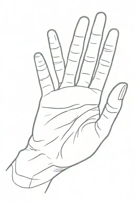 focus hand gesture associated tattoo design idea