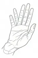 focus hand gesture associated tattoo design idea
