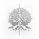 tree of evolution tattoo design idea