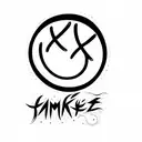 a smiley face tattoo design idea