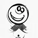 a smiley face tattoo design idea